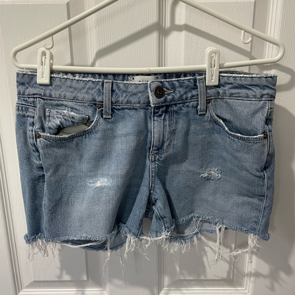 PAIGE Jimmy Jimmy Skinny Denim Distressed Women Shorts Size 26